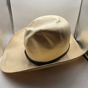 Stetson XXXX Cowboy Straw Hat size 7 1/8